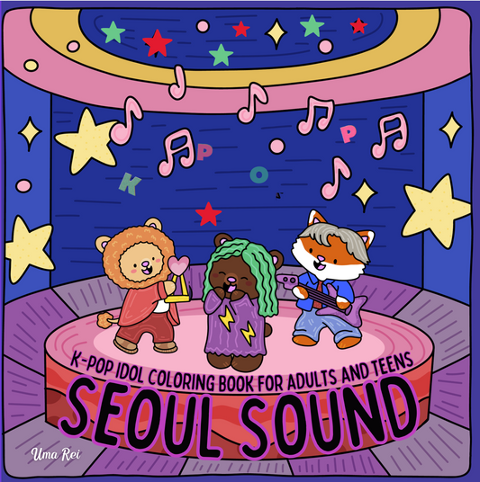 Seoul Sound: K-pop Idol Coloring Book for Adults and Teens